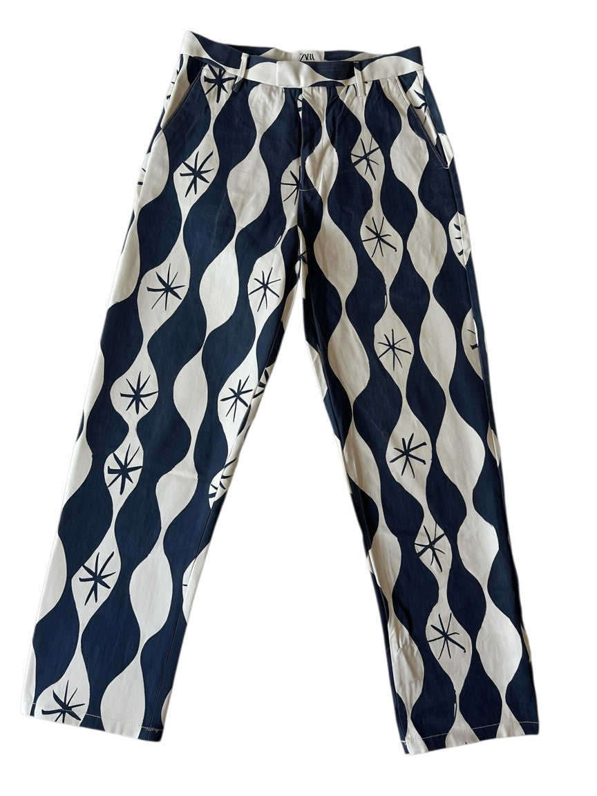 Wavy Printed Trousers