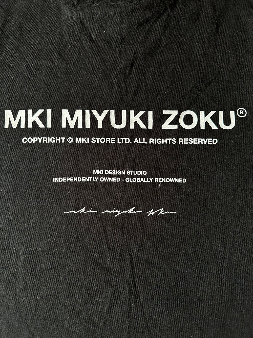 MKI MIYUKI ZOKU Black Tee